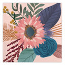 Fall Bunches - Floral Cocktail Beverage Party Napkins | Barware Party Essentials