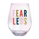  Fearless Jumbo Stemless Wine Glass in Iridescent | 30 Oz. | Holds an Entire Bottle of Wine