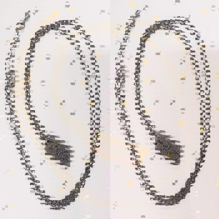 Fearless Necklace in Dark Brass Color