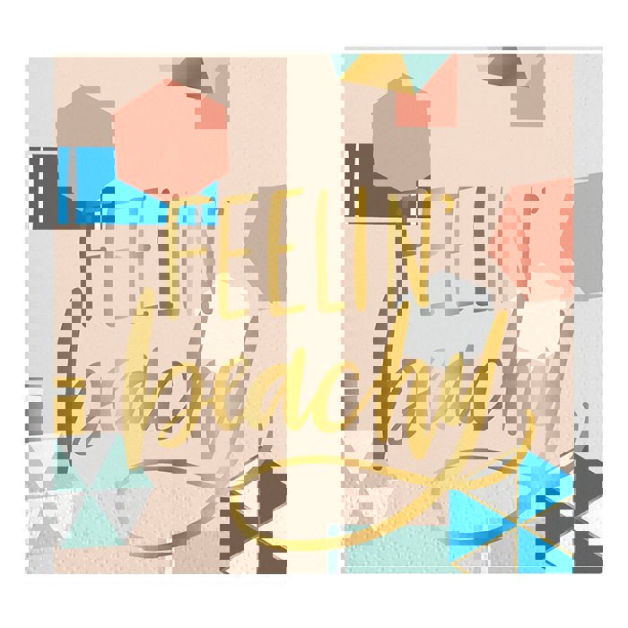 Feelin' Beachy Foil Party/Beverage/Cocktail Napkins |  9.75" square