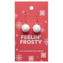 Feelin' Frosty Holiday Earrings on Giftable Cards for Stocking Stuffers, Party Favors, Costume Accessories