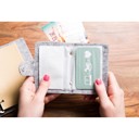  Felt Business Card Holder in Gray