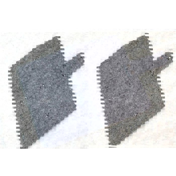 Felt Business Card Holder in Gray