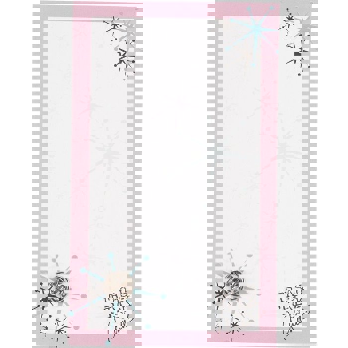 Feminist AF Pink and Green Stripes Enamel Pin on Gift Card