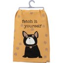  Fetch It Yourself Dog Lover Dish Cloth Towel | 28" Square