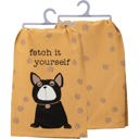  Fetch It Yourself Dog Lover Dish Cloth Towel | 28" Square