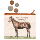 Financially Unstable Double-Sided Zipper Wallet | Coin Purse Organizer Pouch | 5.25" x 4.25" Multipurpose Zipper Bags – Jumbo Pouches, Wallets & Coin Purses
