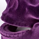  Flocked Skull in Purple | Decorative Halloween Theme Shape Decor