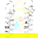  Floral Motel Key Tag | Acrylic with Gold Hardware