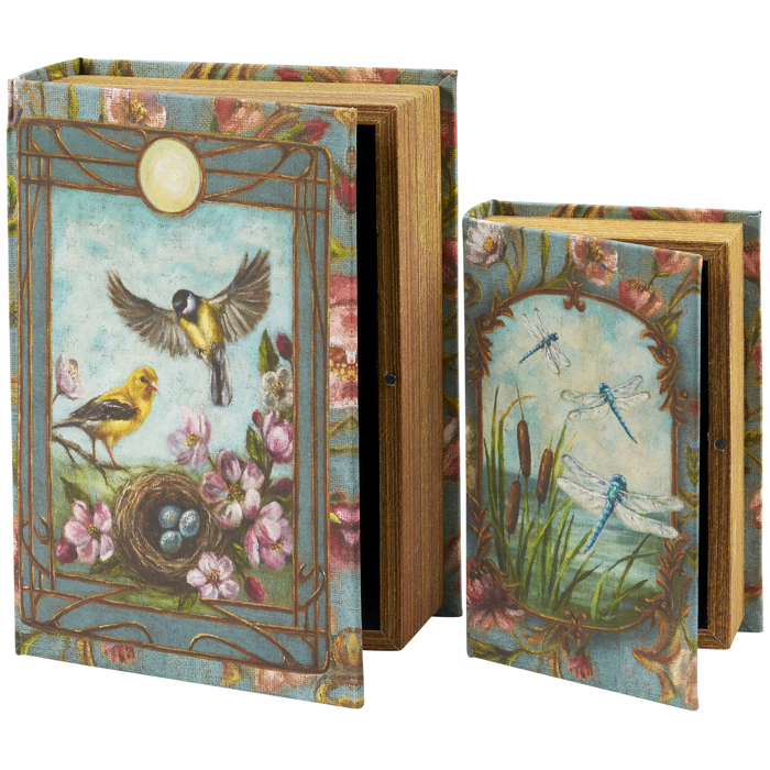 Vintage Book Box Stash Trinket Storage | Decorative Book-Shaped Storage