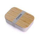 Pack of 3 Foodie Bamboo Lunch Box in Gray | Eco-Friendly and Sustainable | 7.5" x 5" x 2"