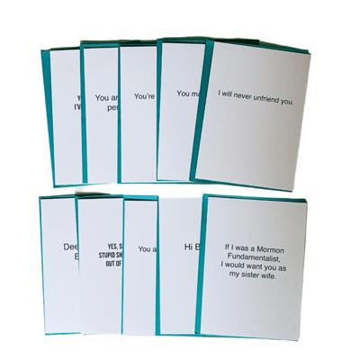 Friends and Family Set of 10 Minimalist Cards - All Different