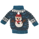 Frosty Sweater Ornament | Decorative Felt Christmas Decor