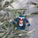  Frosty Sweater Ornament | Decorative Felt Christmas Decor