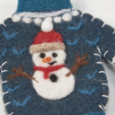  Frosty Sweater Ornament | Decorative Felt Christmas Decor