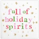 Full Of Holiday Spirits Holiday Cocktail Party Napkins 10+ Styles, 20 Napkins Per Pack!