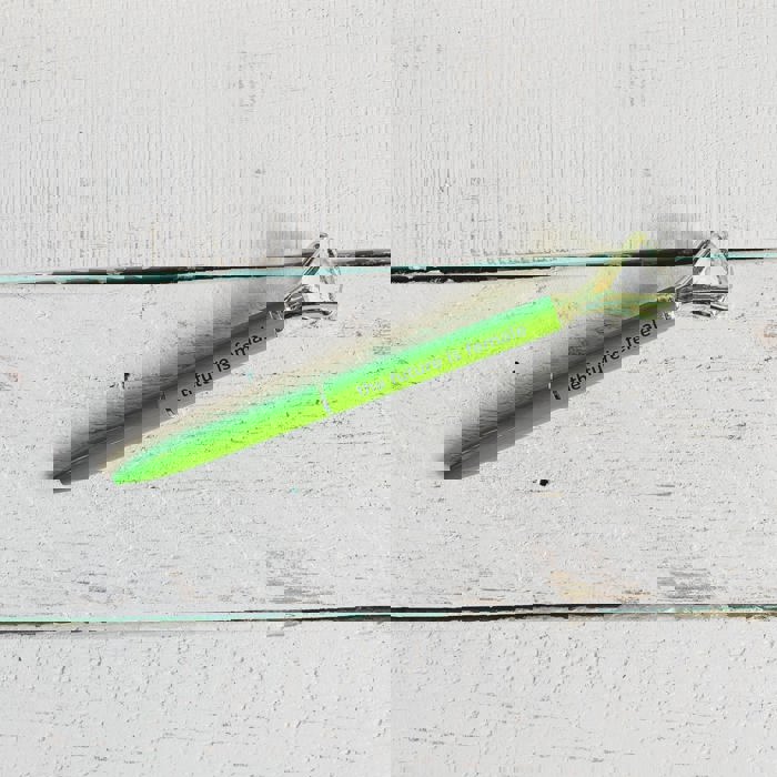 Future Is Female Chartreuse Green Gem Pen | Giftable Single Pen | Novelty Office Desk Supplies