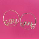  GIRL GANG Oversize Gold Hoop Earrings