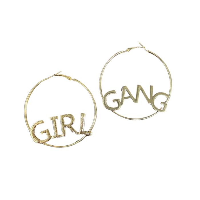Heart Hoop Earrings Silver or Gold