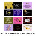  Out of Patience with Disappointing Men Feminist Canvas Zipper Pouch 9.5" x 7" | Cosmetics Bag or Pencil Case