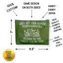  Return to the Forest Canvas Zipper Pouch 9.5" x 7" | Cosmetics Bag or Pencil Case