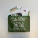  Return to the Forest Canvas Zipper Pouch 9.5" x 7" | Cosmetics Bag or Pencil Case