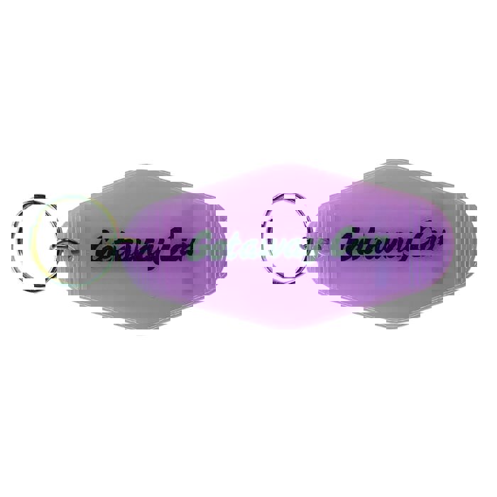 Getaway Car Motel Style Keychain in Translucent Purple