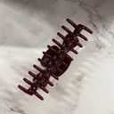  Giant Burgundy Hue Megabow Hair Claw for Long, Thick Hair |  Panther Icon in Gold Foil Hair Accessories