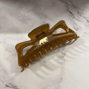  Giant Caramel Megabow Hair Claw for Long, Thick Hair | Panther Icon in Gold Foil Hair Accessories