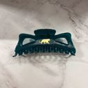  Giant Emerald Megabow Hair Claw for Long, Thick Hair | Panther Icon in Gold Foil Hair Accessories