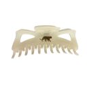  Giant Fresh Cream Megabow Hair Claw for Long, Thick Hair | Panther Icon in Gold Foil Hair Accessories