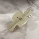  Giant Fresh Cream Megabow Hair Claw for Long, Thick Hair | Panther Icon in Gold Foil Hair Accessories