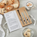  Gift Box: Sunny-Side Up Breakfast Tools Book Box |  Frother, Jam Spreader, and Butter Scraper Gift Set