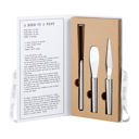  Gift Box: Sunny-Side Up Breakfast Tools Book Box |  Frother, Jam Spreader, and Butter Scraper Gift Set