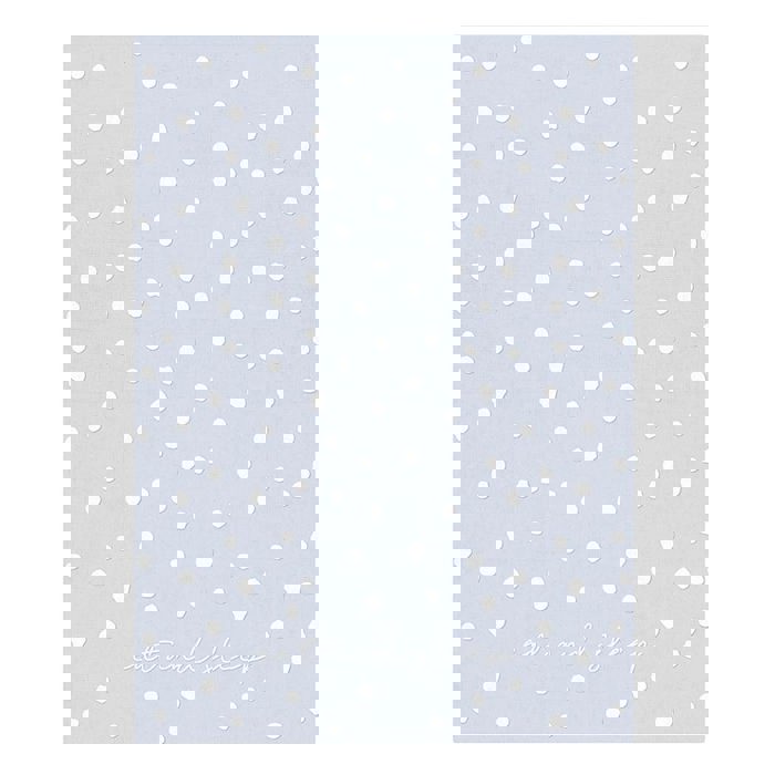 Eat and Sleep Dotted Blue Tea Towel | Extra Large 20" W x 27.5" L | In a Gift Box! | Gift for Her