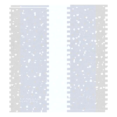 Eat and Sleep Dotted Blue Tea Towel | Extra Large 20" W x 27.5" L | In a Gift Box! | Gift for Her