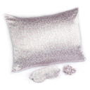 Leopard Satin Sleep Set Giftable Goodnight Gorgeous Satin Sleep Set [Includes Pillowcase, Sleep Mask + Scrunchie]