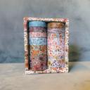  Ginger Florals Washi Set | 12 Washi Tapes in a Box | Gift Wrapping Tools and Craft Tape