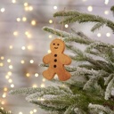  Gingerbread Man Felt Ornament | Christmas Tree Decorative Ornament | 2.50" x 4"