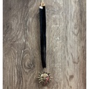 Golden Sun Face Black Velvet Choker
