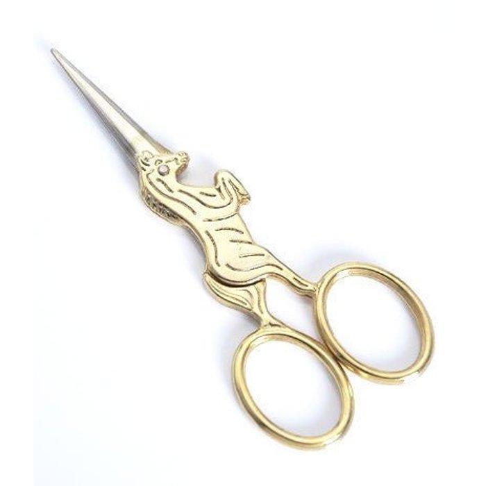 Golden Unicorn Mini Scissors | Embroidery | Shearing Tool | Size 4"