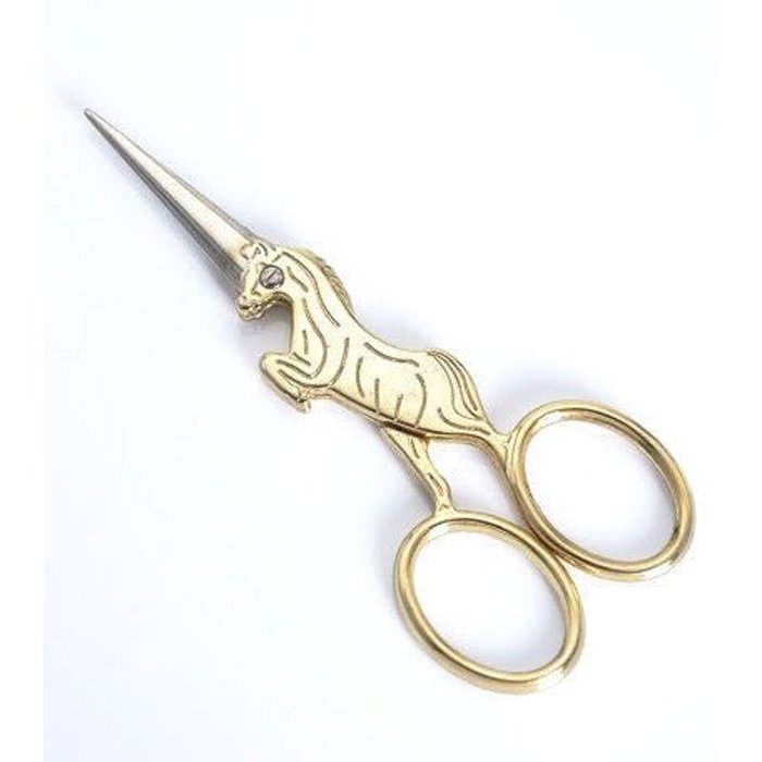 Golden Unicorn Mini Scissors | Embroidery | Shearing Tool | Size 4"