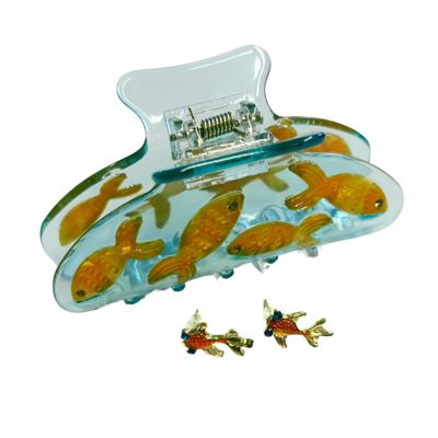 Goldfish Hair Claw and Earrings Gift Set | Gifts for Her | Gift Box