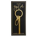 Good As Gold Gold Bar Skinny Keychains - Metal Quote Key Holder