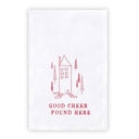  Good Cheer Found Here Cotton Tea Towel | Square Kitchen Hand Dish Cloth | 30"