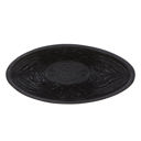  Gothic Cast Iron Oval Bowl | Black Versatile Serving Bowl | 6.5" x 3" x 2.75"