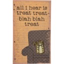 Gray Cat All I Hear Is Treat Cute Enamel Pins on Giftable Cards - 20+ Styles Available