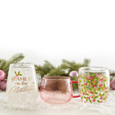  Hammered Glass Mug in Pink | Holiday Coffee & Cocoa Cup | 12oz