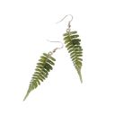 Handmade Fern Earrings Real Leaves in Resin | Nature-Inspired Jewelry