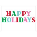  Happy Holidays Adhesive Wall Decal | Reusable Festive Party Decoration | 23" x 19"